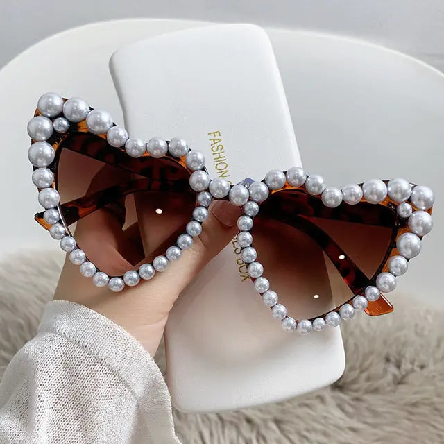 Cat Eye Heart Fashion Sunglasses